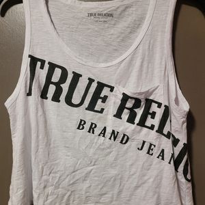True religion crop tank top sz XL